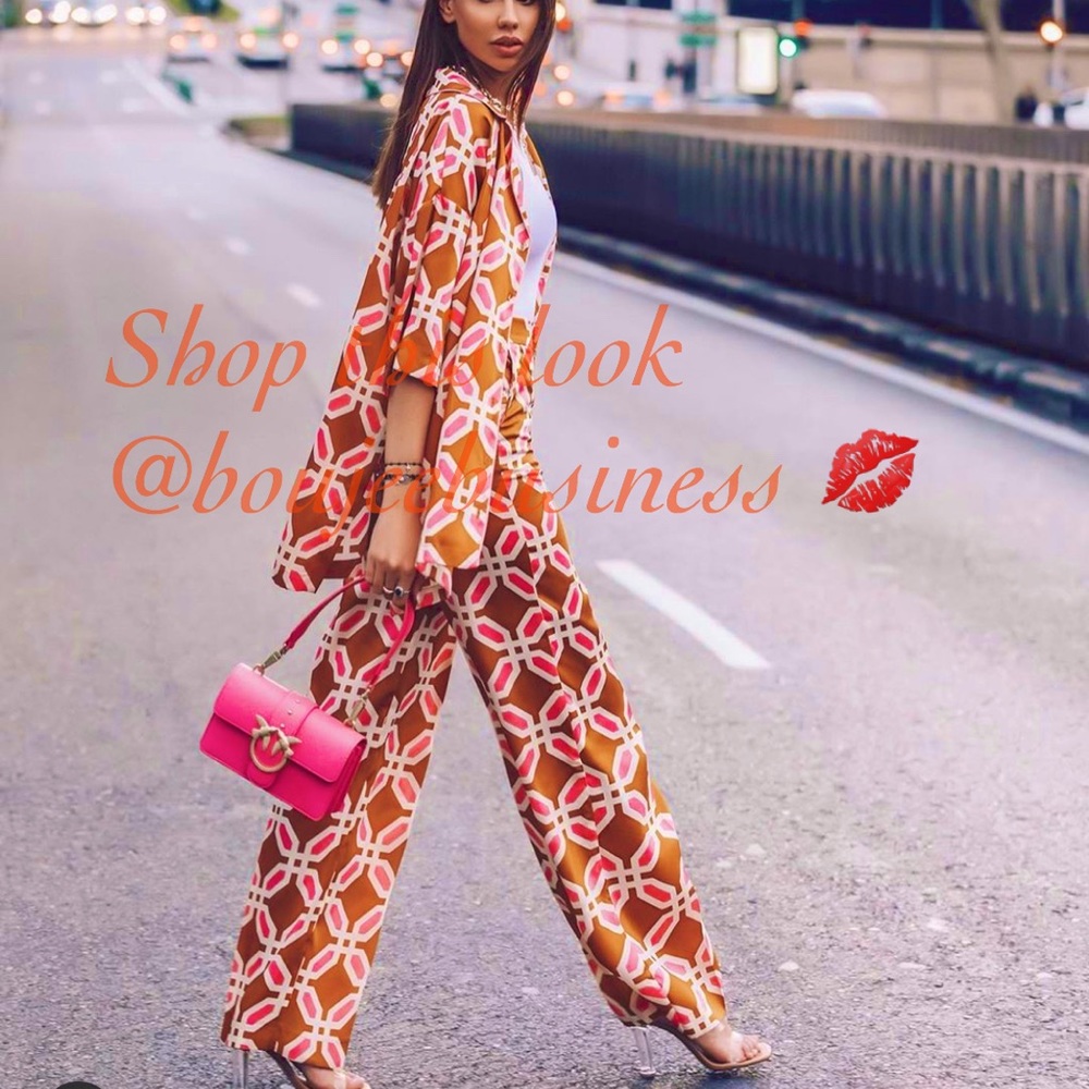 ZARA BNWT Pajama Style Lounge Wear Pants - Picture 10 of 15